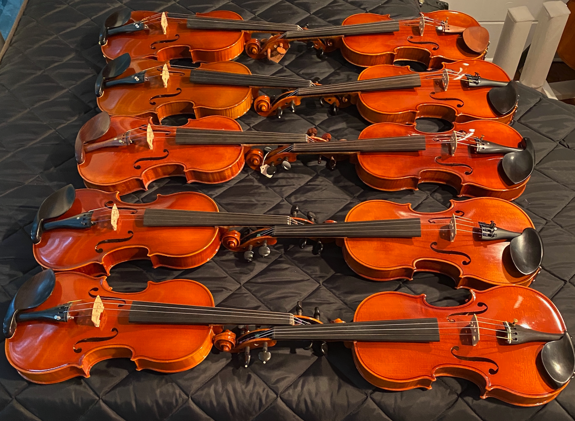 String and band instruments prepared for student rentals